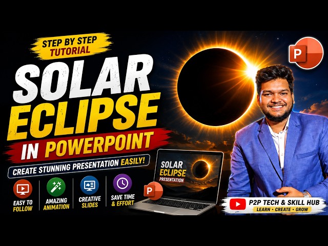 Create Solar Eclipse Animation in PowerPoint | Step-by-Step PPT Tutorial | Bengali #powerpoint #tips