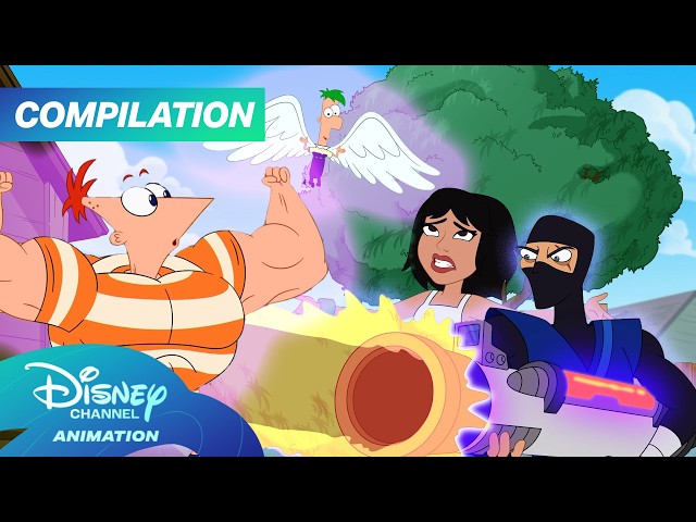Cartoonified! with Phineas and Ferb Compilation! 🎨✨ | Disney Channel