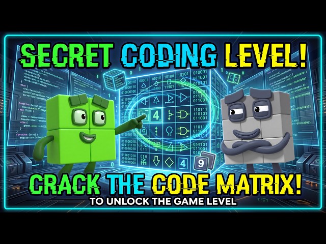 Numberblocks Code Quest! Unlock the Matrix Game Level with 4 and 9!| Fun Math for Kids!