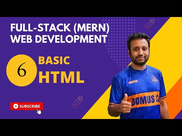 6. Full-stack web development in Bangla | HTML Part-1 Basic Level
