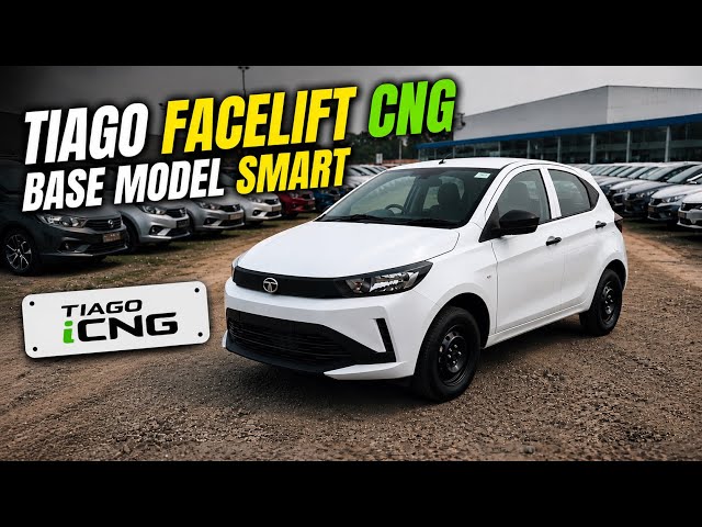 Tata Tiago Facelift Smart CNG Base Model 2026 Review | Price, Features, Specs & All Detail