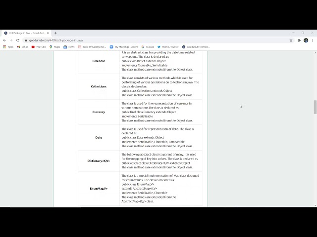 Util Package in Java | Package java.util | Packages in Java