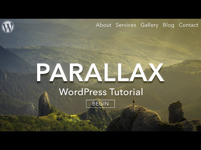 How to Make a Parallax WordPress Website - For Beginners - AMAZING!