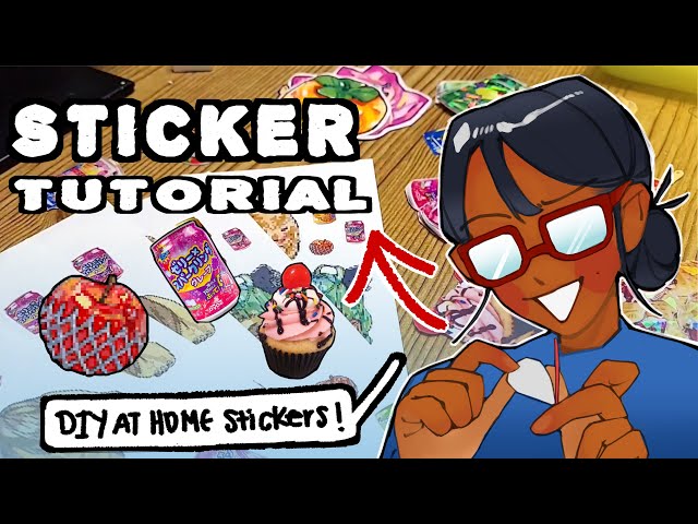 HOW TO MAKE STICKERS AT HOME✨