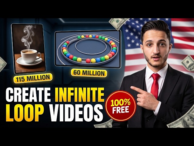 How to Create Infinite Loop Videos with AI | 100% FREE & 1 Prompt