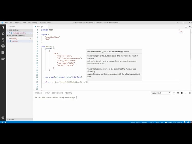 Golang Programlama : Go ile JSON Operasyonları