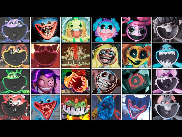 Poppy Playtime: Chapters 1 to 5 - All Jumpscares & Deaths