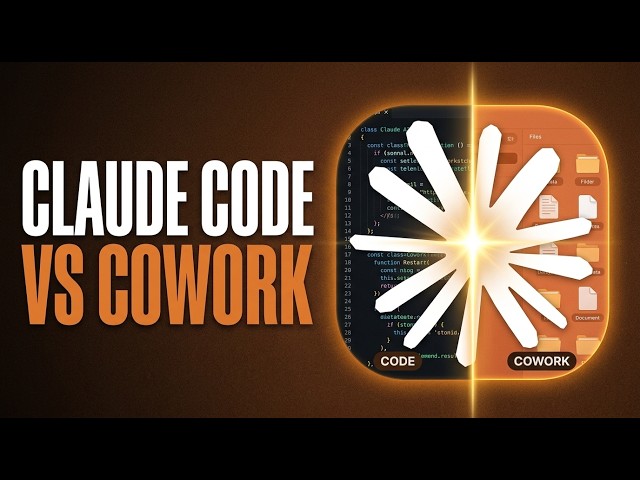Claude Code vs Cowork Explained (which should you use?)