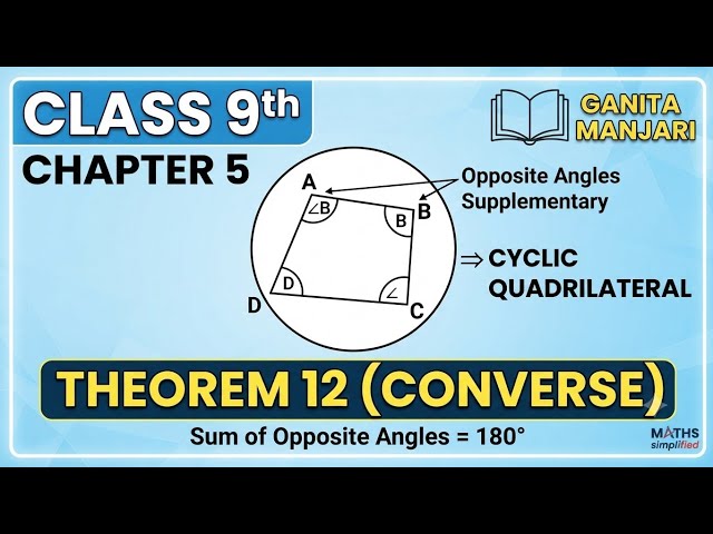 Class 9 Maths Ganita Manjari chapter 5 theorem 12 i m up and down and round and round 