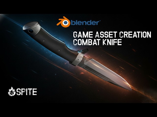 Blender 5.11 - Game Asset Creation: Combat Knife (Timescale)