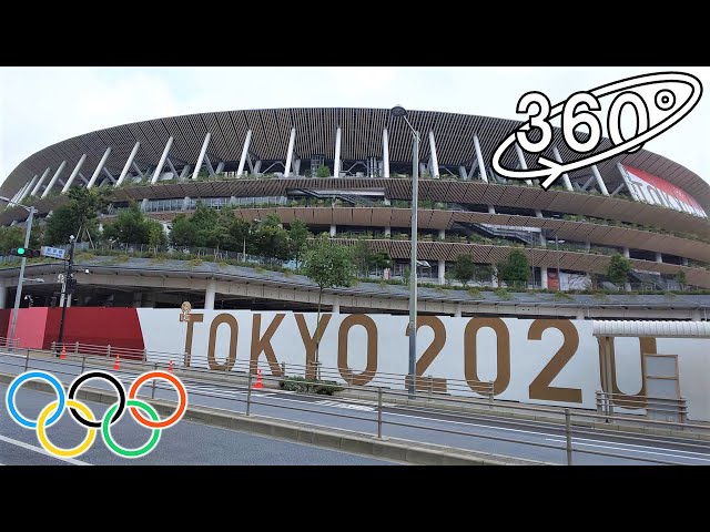 [360° VR] Walk Around TOKYO 2020 Olympic Stadium【東京2020 オリンピック 五輪 新国立競技場 / 高画質 4K/8K 360度 VR映像】