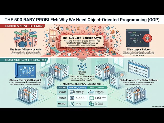 ics111 Lecture 4 podcast Java Objects and the 500 Baby Problem