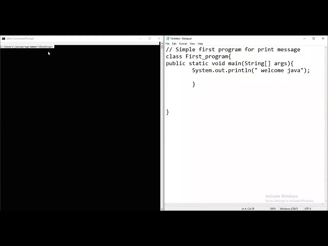 Java First Program | Print Your First Message