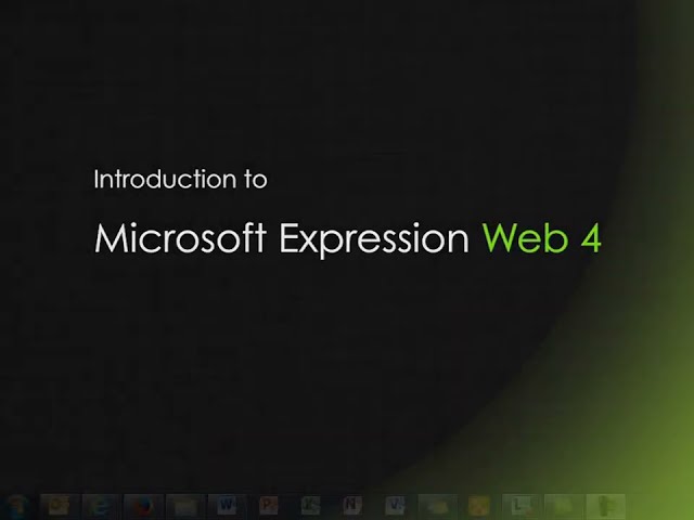 Introduction to Microsoft Expression Web 4