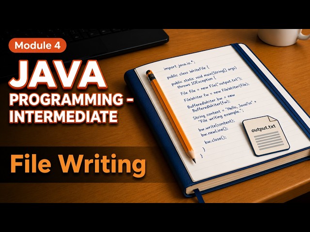 Java File Writing Tutorial | Master FileWriter, Append Mode & Try-With-Resources Explained