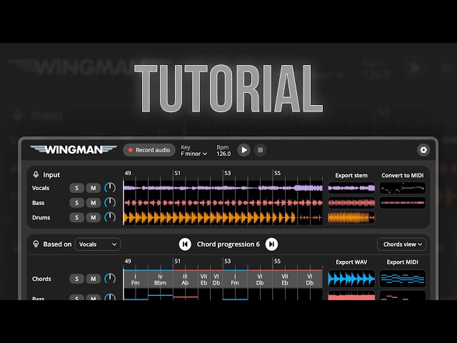 Wingman - Walkthrough Tutorial (Chords + Bass for your DAW)