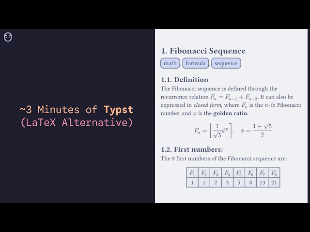 Less than 3 minutes of Typst (Best LaTeX Alternative)
