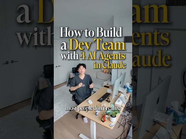 How to build a dev team with 4 AI Agents in Claude