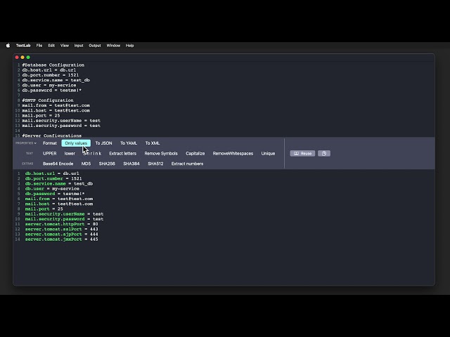 TextLab 2 - Working with Properties files