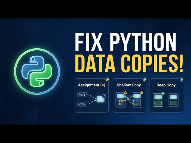 47 🐍 Shallow Copy vs Deep Copy in Python | Explained with Real Examples
