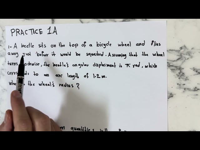 Angular displacement