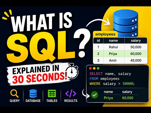 What is SQL? 🤔 SQL Explained