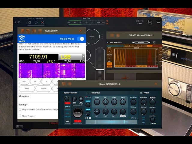 WebSDR - Software-Definded Radio Receiver - AUv3 - Pre-Release Demo for the iPad - Live