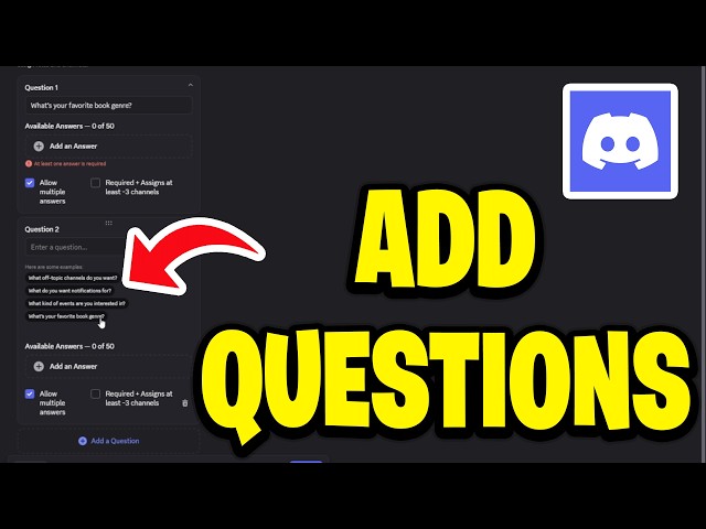 How To Add Questions When You Join A Discord Server - Full Guide
