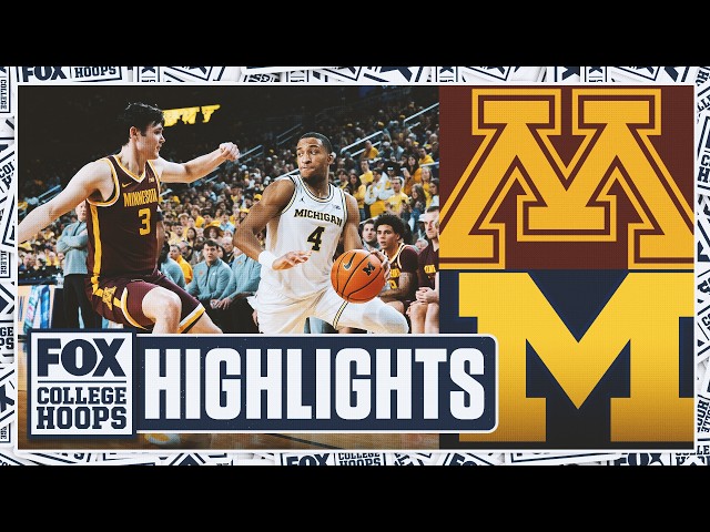 Minnesota Golden Gophers vs. No. 3 Michigan Wolverines Highlights 🏀 FOX College Hoops