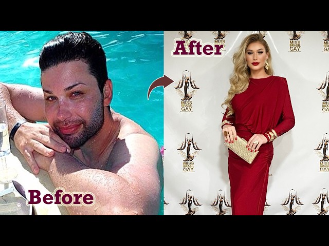 The beautiful makeup artist who won the 'Miss Brazil Gay' beauty pageant.
