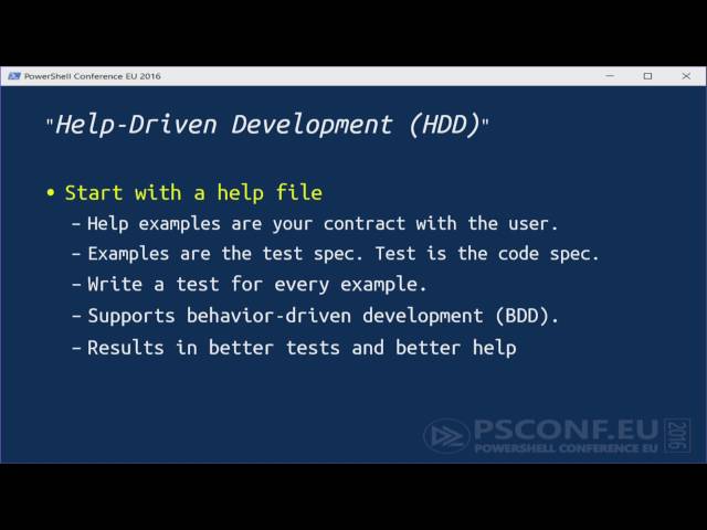 Test-Driven Development with Pester (June Blender)