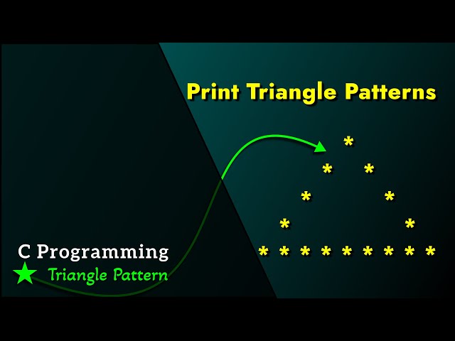 C Programming Tutorial: How to Print Triangle Patterns | ProgrammingTT
