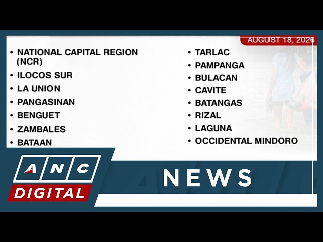 Alternative class and work arrangements announced for Metro Manila and 14 other provinces | ANC