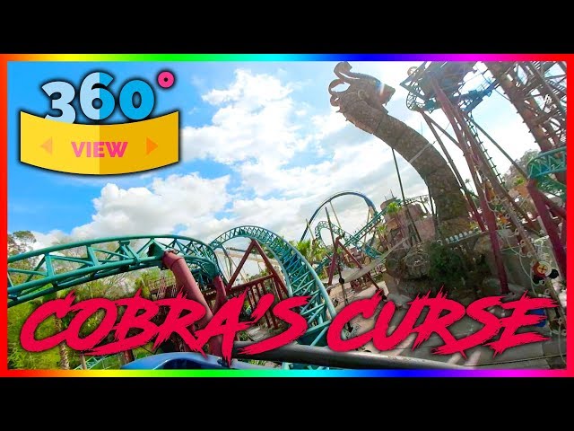 VR Roller Coaster 360° 5K | COBRA'S CURSE: Busch Gardens | Front Row Virtual Reality Roller Coaster