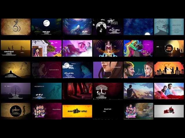 Top 10 සිංහල Lyric Videos | Red Crab Studio