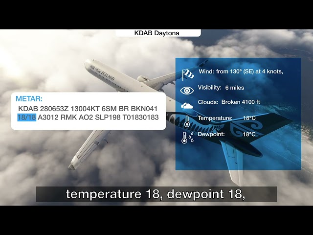 ATIS KDAB Daytona - ICAO Exam Stage 2A