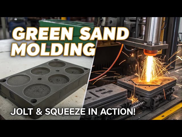 Green Sand Molding Explained: How Jolt & Squeeze Machines Make Metal Castings!