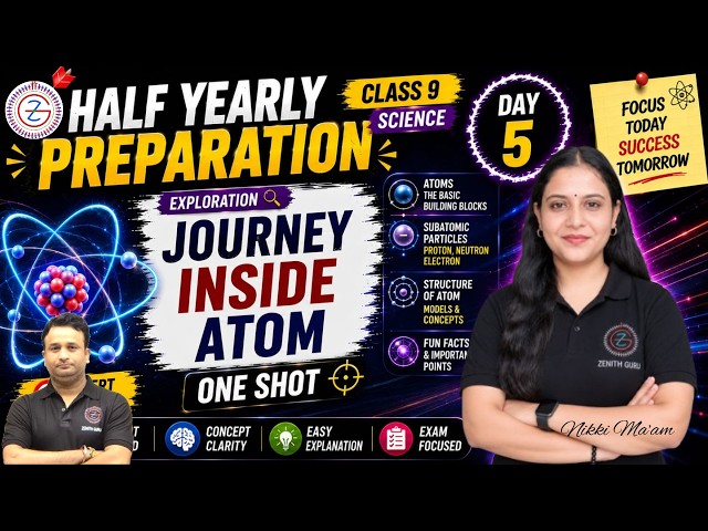 Journey Inside Atom | Exploration Class 9 Ch- 8 One Shot Half Yearly | New NCERT Book | Nikki Mam