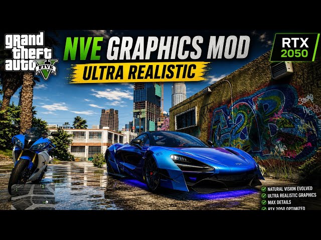 GTA 5 Looks INSANE with NVE Graphics Mod! 🤯 8gb RAM with RTX 2050