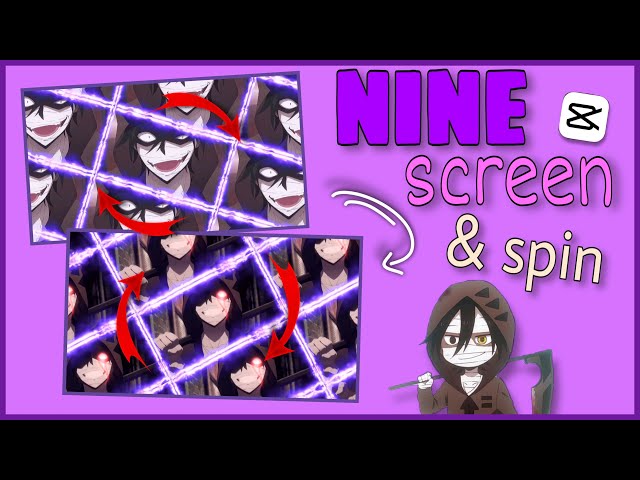 NINE screen SPIN transition TUTORIAL || CapCut