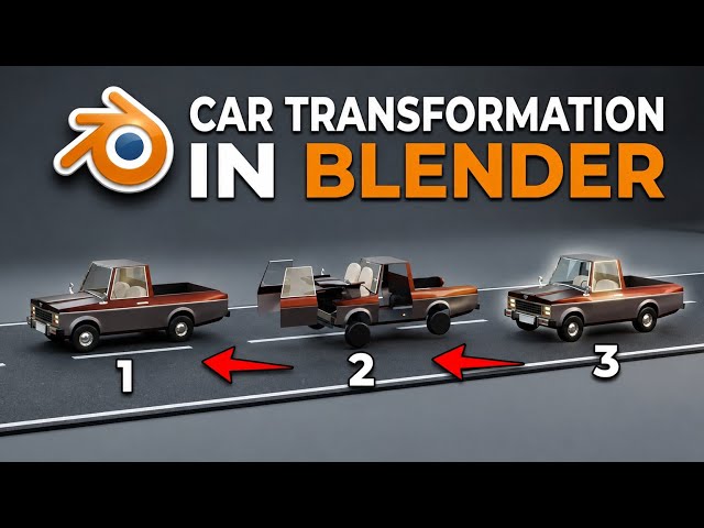 How to Animate a Transforming Car in Blender (Step-by-Step) 🚗