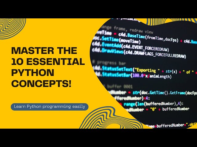 Sabías esto de Python? 10 conceptos esenciales en 20min - 10 essential python concepts in 20 minutes