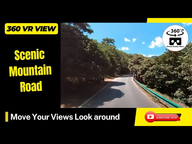 Mountain Road Driving 5.7k 360VR Immersive video #shorts