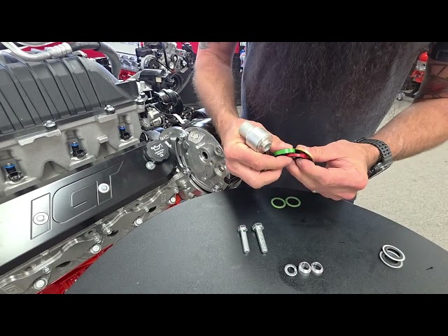 R4 A/C compressor how to convert to standard size A/C fittings