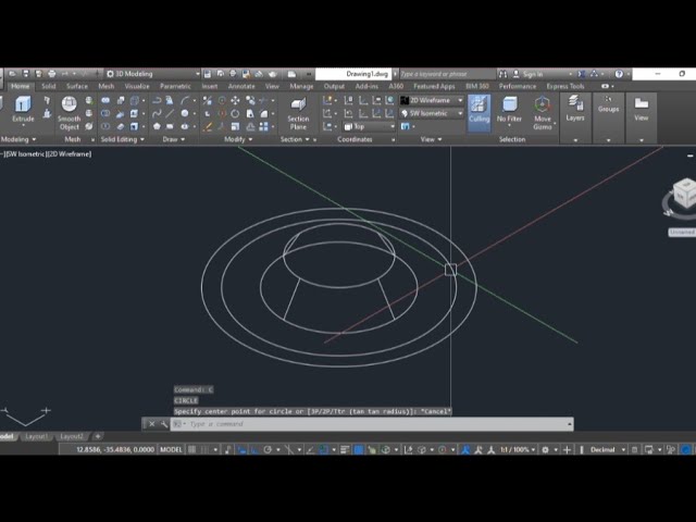 3D DRAWING IN AUTOCAD step by step Process #autocad #autocadtips  #cadtutorial #learncad 