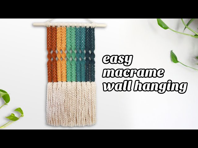 Easy & Colorful Macrame Wall Hanging (New Design!)