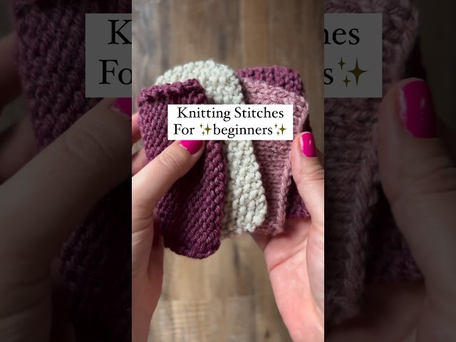 #knitting stitches for beginners #knittingpattern