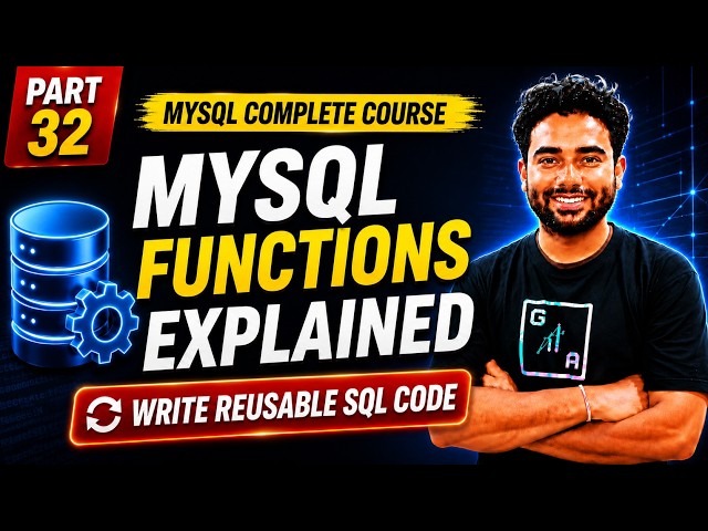 MySQL Functions Explained for Beginners | Create & Use SQL Functions with Practical Examples