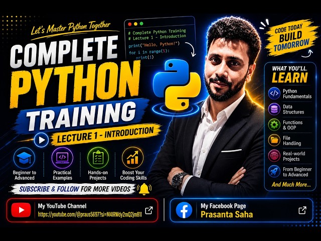 Python Complete Automation Training -Lecture 1|| Python Automation sikhiye 😊