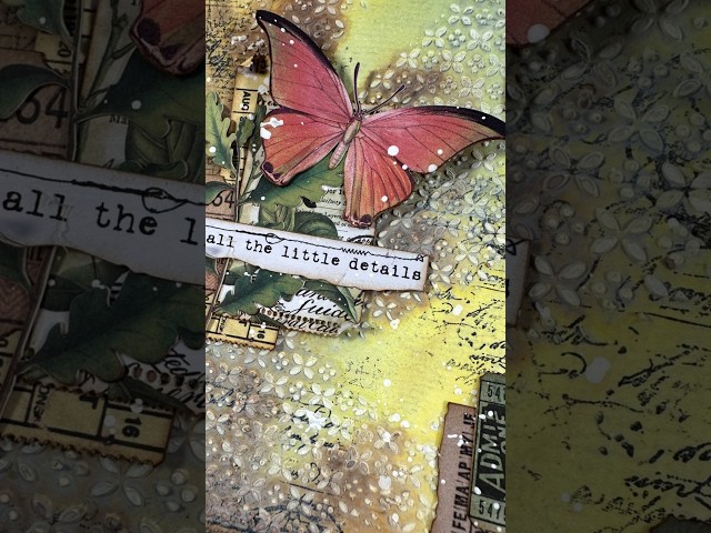 mini art journal using fun mixed media techniques